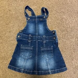 Calvin Klein Jeans Dark Blue Denim Overall Skirt for Girls